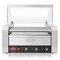 Olde Midway Electric Hot Dog Roller Grill Cooker Machines with Bun Warming Drawer - Commercial Grade
